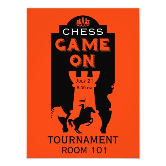 Schachspieler Fotodruck (Vorne)