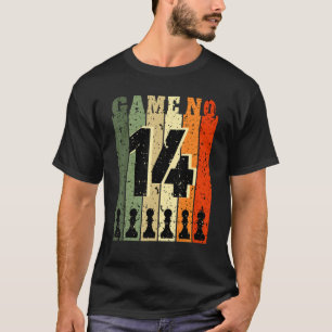 Schachspieler Geburtstag 14 Jahre alt Spielnummer T-Shirt
