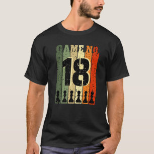 Schachspieler Geburtstag 18 Jahre alt Spielnummer T-Shirt