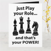 Schachspieler Geburtstag Karte (Gelbe Blume)