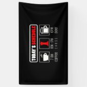 Schachspieler | Heute Zeitplan Kaffee Schach Banner (Vertikal)