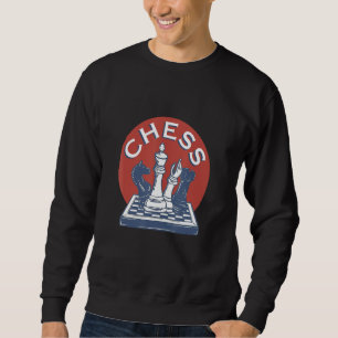 Schachspieler im Retro-Stil Sweatshirt
