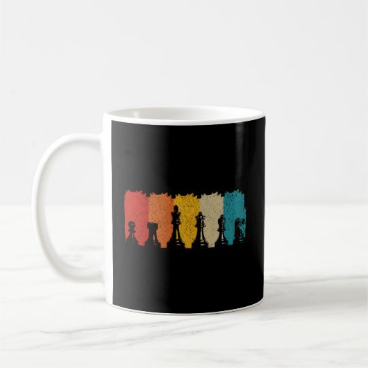 Schachspieler Kaffeetasse (Links)