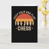 Schachspieler Karte (Gelbe Blume)