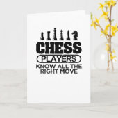 Schachspieler Karte (Gelbe Blume)