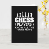 Schachspieler Karte (Gelbe Blume)