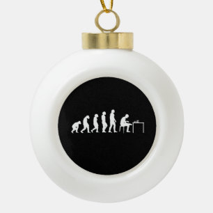 Schachspieler Keramik Kugel-Ornament