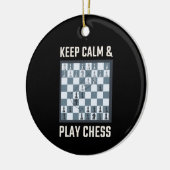 Schachspieler Keramik Ornament (Links)