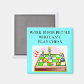 Schachspieler Magnet (Vorderseite/Rückseite)