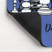 Schachspieler Mousepad (Ecke)