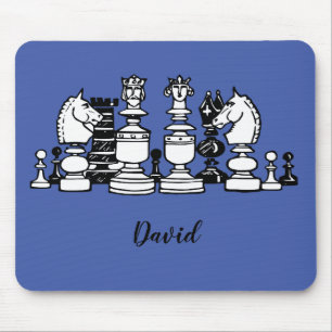 Schachspieler Mousepad