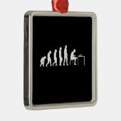 Schachspieler Ornament Aus Metall (Rechts)