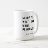 Schachspieler Personalisierte Kaffee-Tasse Kaffeetasse (VorderseiteRechts)