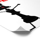 Schachspieler Poster (Ecke)