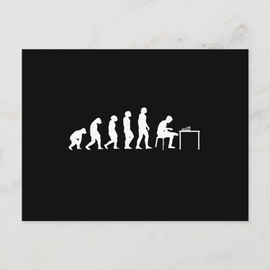 Schachspieler Postkarte (Vorderseite)
