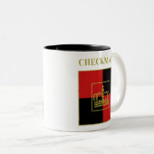 Schachspieler Rotes Gold Zweifarbige Tasse (VorderseiteRechts)