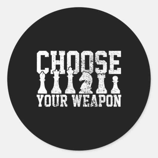 Schachspieler Schach Lover Schach Vintag Runder Aufkleber (Vorderseite)