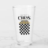 Schachspieler, Schachboard Glas (Vorderseite)