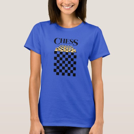 Schachspieler, Schachboard T-Shirt (Vorderseite)