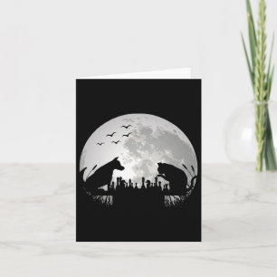 Schachspieler _ Schachbrett Hundekatze _ Witziger  Karte