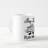 Schachspieler Schachbrett Schachbrett Geschenkidee Kaffeetasse (Vorderseite Links)