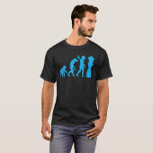 Schachspieler Schachbrett Schachspiel Evolution T-Shirt (Vorne ganz)
