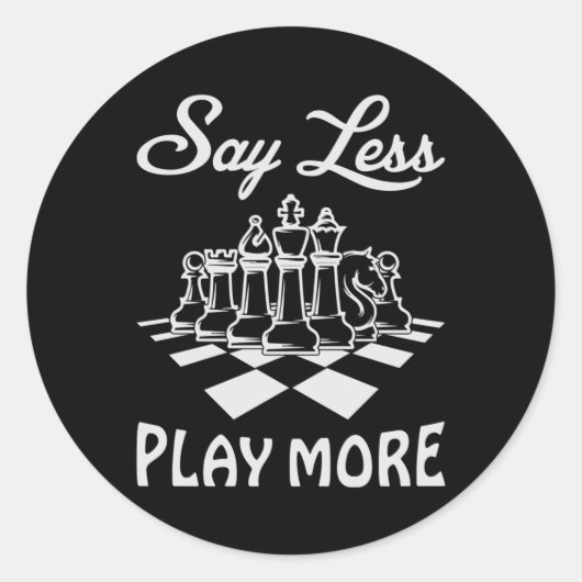 Schachspieler Schachbrettspiel-Mainboard Game-Gesc Runder Aufkleber (Vorderseite)