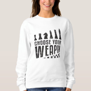 Schachspieler Schachbrettspiel-Mainboard Game-Gesc Sweatshirt