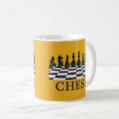 Schachspieler, Schachspiel Lover Kaffeetasse (VorderseiteRechts)
