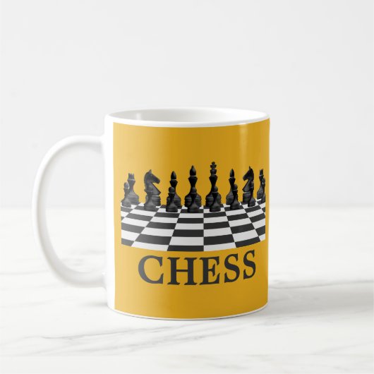 Schachspieler, Schachspiel Lover Kaffeetasse (Links)