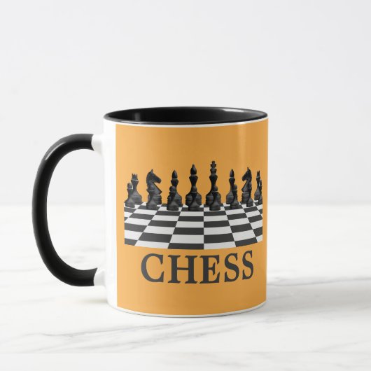 Schachspieler, Schachspiel Lover Tasse (Links)