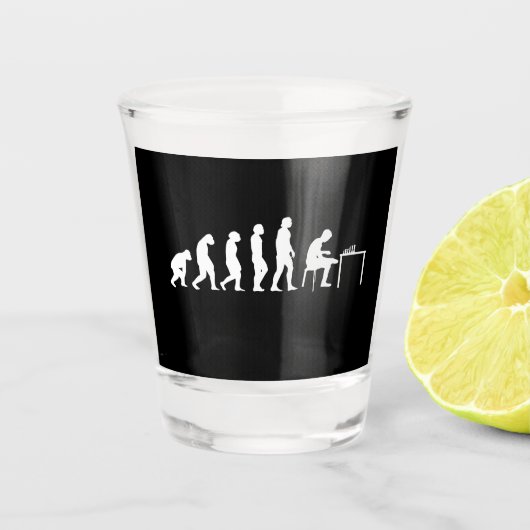 Schachspieler Schnapsglas (Vorderseite)
