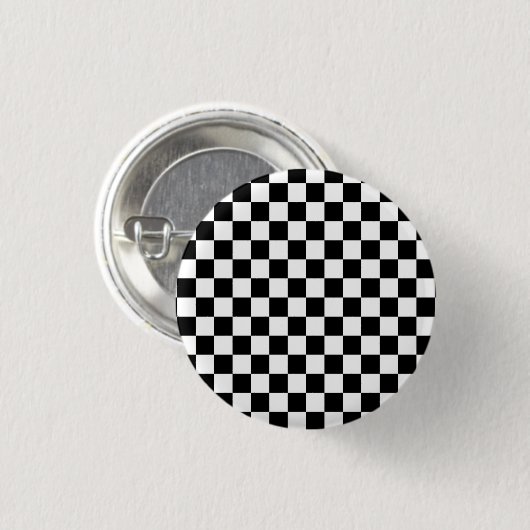 Schachspieler schwarz-weiß button (Vorne & Hinten)