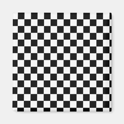 Schachspieler schwarz-weiß magnet (Vorne)