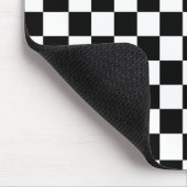 Schachspieler schwarz-weiß mousepad (Ecke)