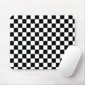 Schachspieler schwarz-weiß mousepad (Mit Mouse)