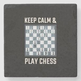 Schachspieler Steinuntersetzer