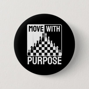 Schachspieler-Strategie-Geschenk mit Ziel Button