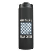 Schachspieler Thermosbecher (Vorderseite)