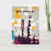 Schachspieler Vater Bruder Freund individuell eins Karte (Vorderseite)