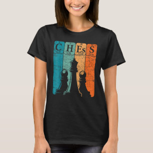 Schachspieler VI Nerd mit regelmäßigen Schachfigur T-Shirt