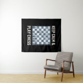 Schachspieler Wandteppich (Beispiel (Horizontal))