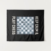 Schachspieler Wandteppich (Vorderseite (Horizontal))