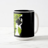 Schachspieler Zweifarbige Tasse (VorderseiteRechts)