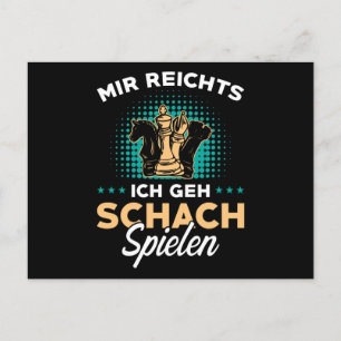 Schachspielgeschenk Postkarte