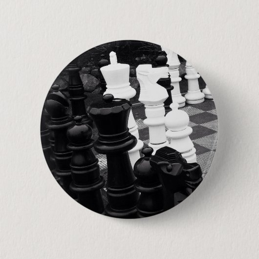 Schachspielknopf Button (Vorderseite)