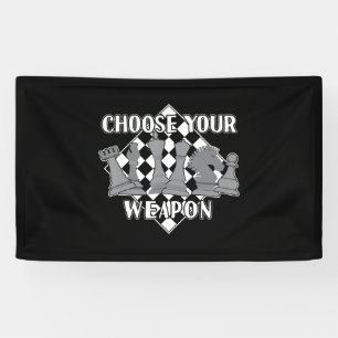Schachspielstrategie als Geschenk für einen Schach Banner