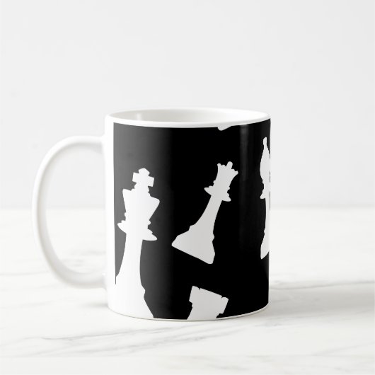 Schachspielstücke Kaffeetasse (Links)