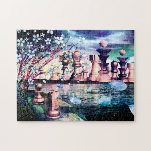 Schachstadt-Fantasie "Coming Zuhause" Puzzle (Horizontal)
