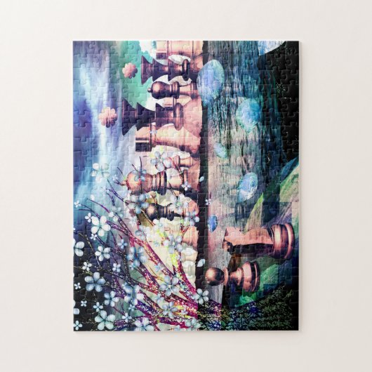 Schachstadt-Fantasie "Coming Zuhause" Puzzle (Vertikal)